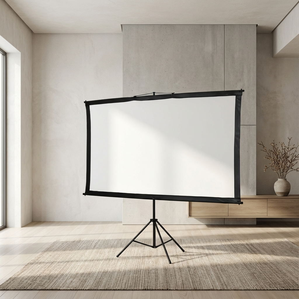 PixiBeam™ 100-Inch Freestanding Projector Screen